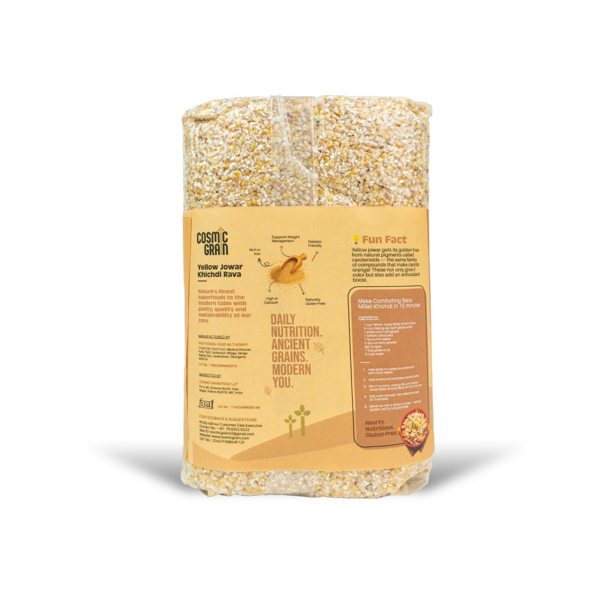 Yellow Jowar Millet Khichdi Rava