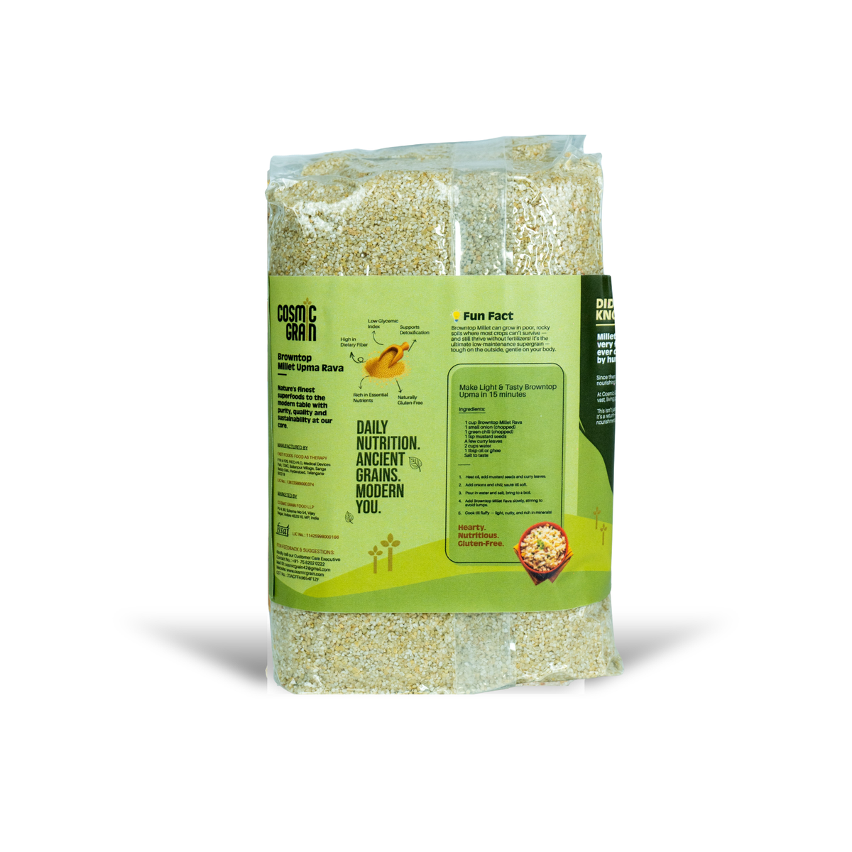 Browntop Millet Upma Rava