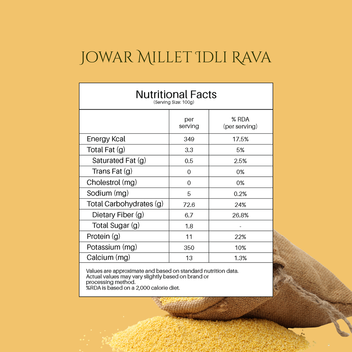 Jowar Millet Idli Rava